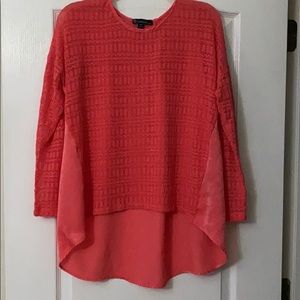 Orange tunic top Size Medium